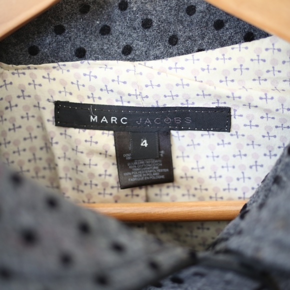 Marc Jacobs Polka Dot Wool Coat - Picture 9 of 12